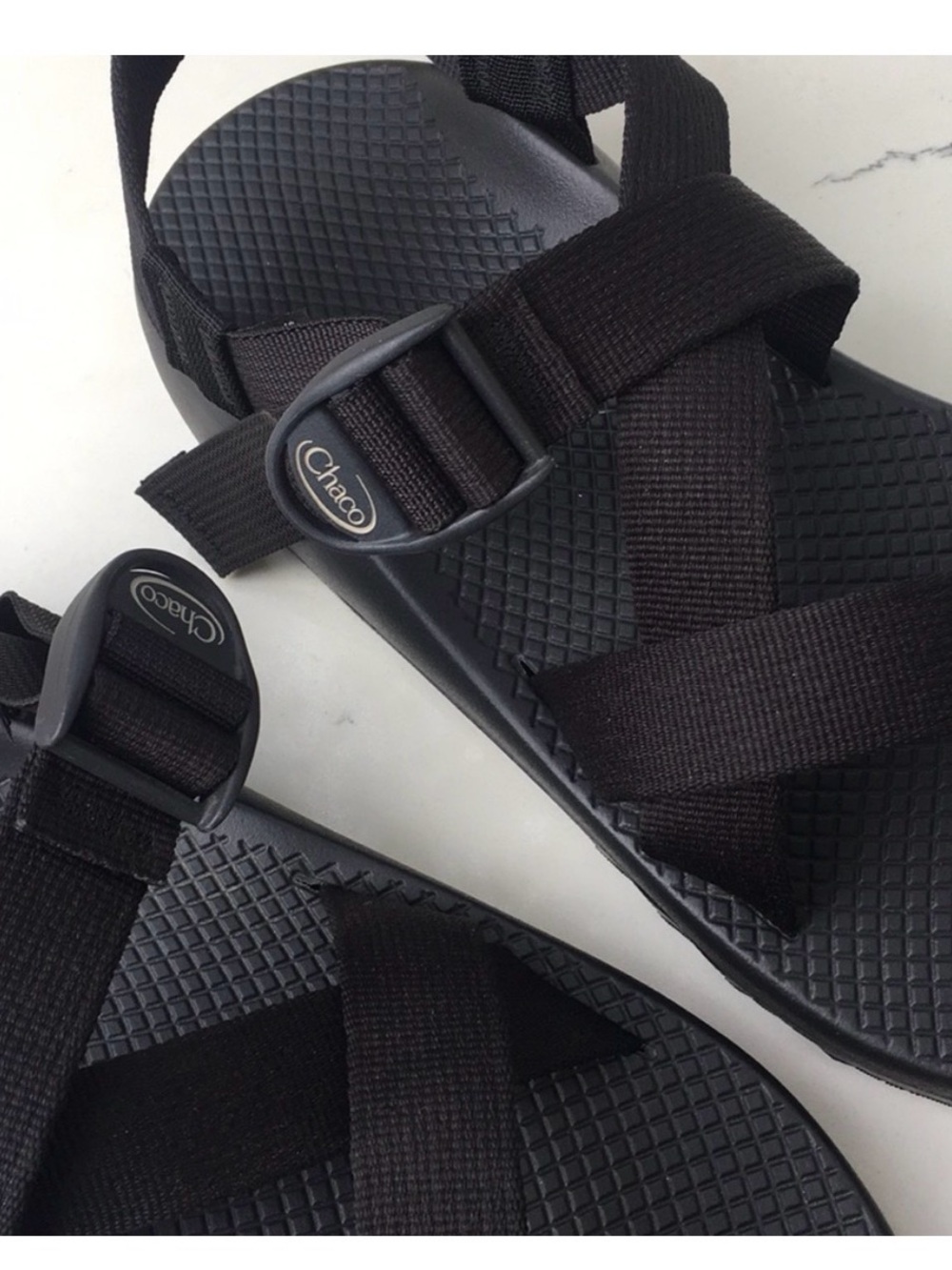 Chaco Men’s Black Adjustable Strap Sandals - Picture 3 of 5